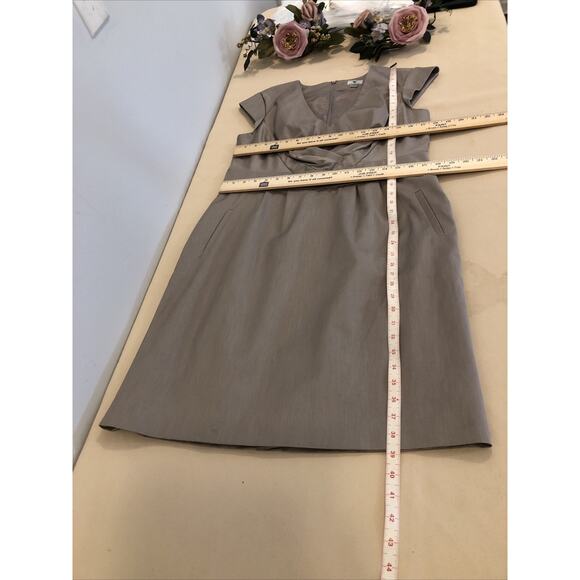 Worthington Women’s Plus 16 Sheath Dress – Taupe Cap Sleeve Tailored Career Wear - Picture 8 of 8